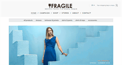 Desktop Screenshot of fragile.be